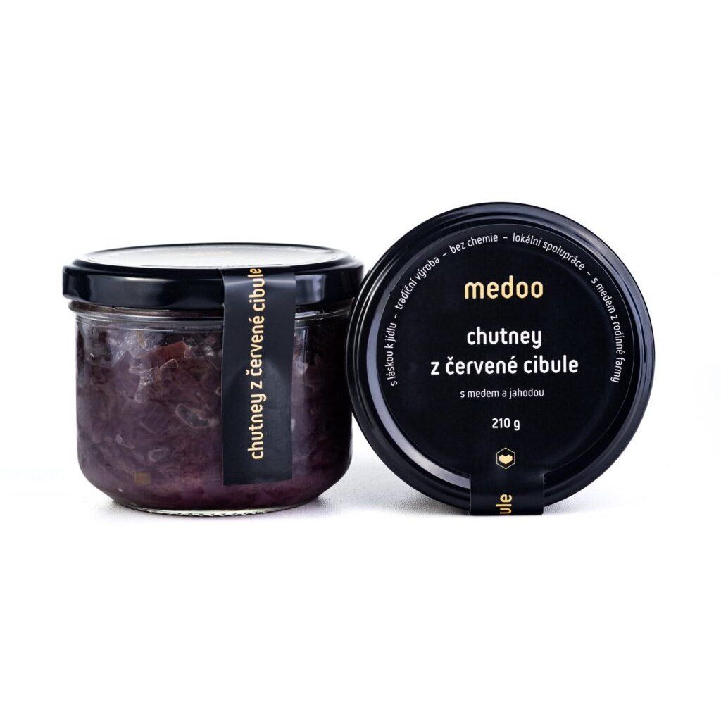 Cibulové chutney s medem a jahodami 210 g
