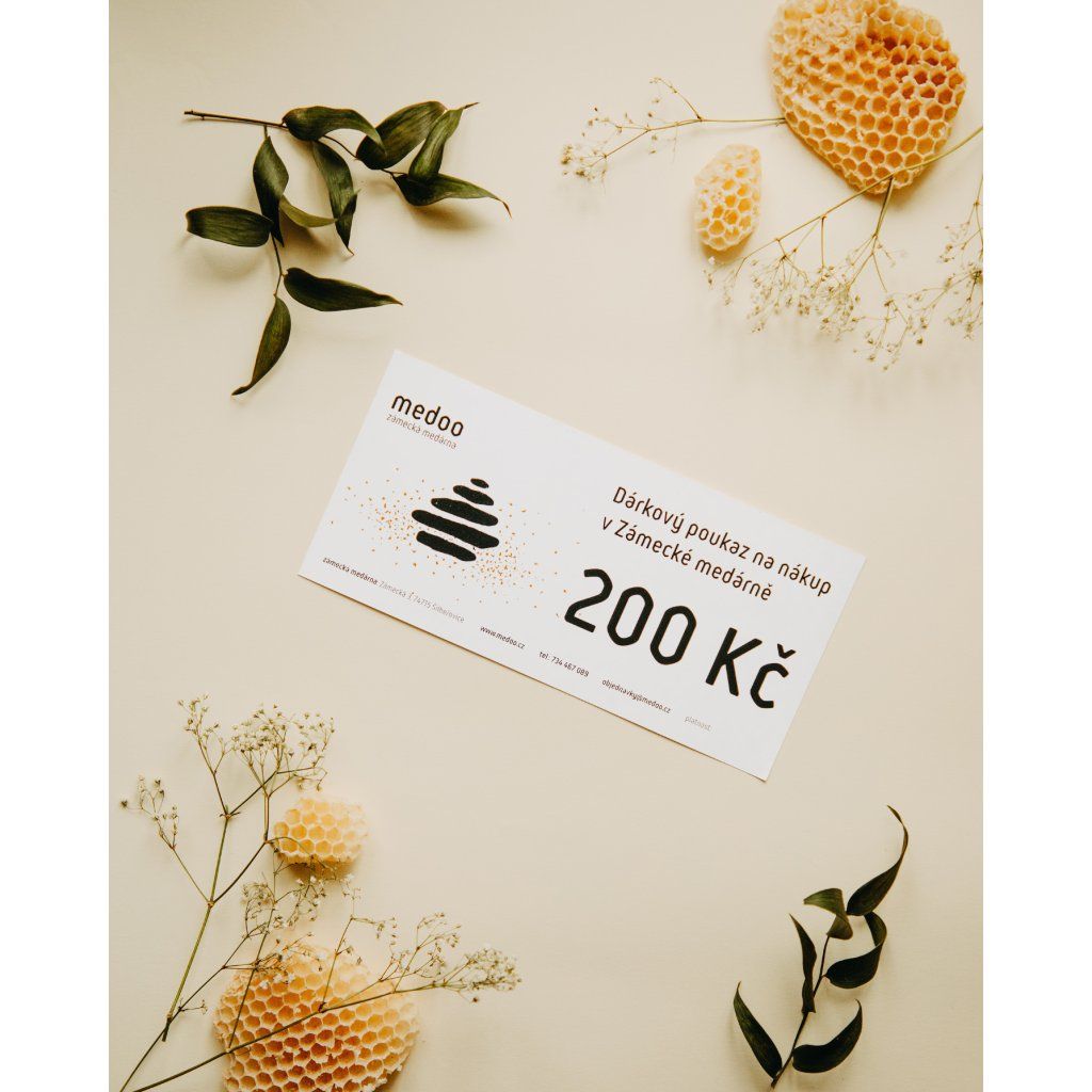 Dárkový poukaz do Medárny 200 Kč