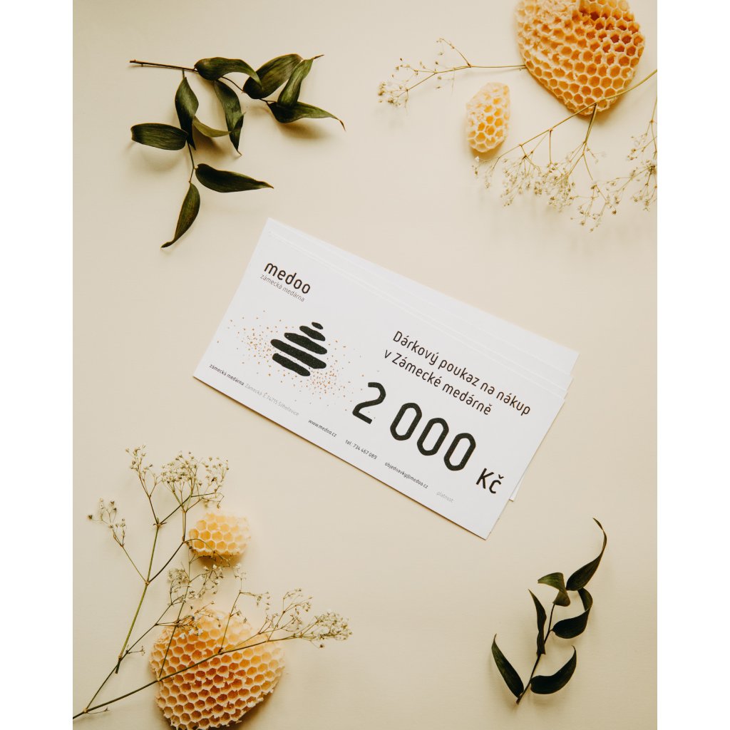 Dárkový poukaz do Medárny 2000Kč